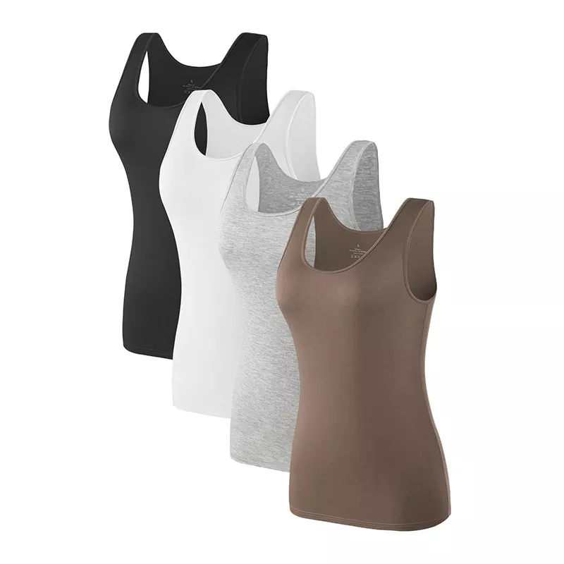 Uma regata com gola redonda é a peça de camadas mais versátil e confortável para o seu guarda-roupa?
