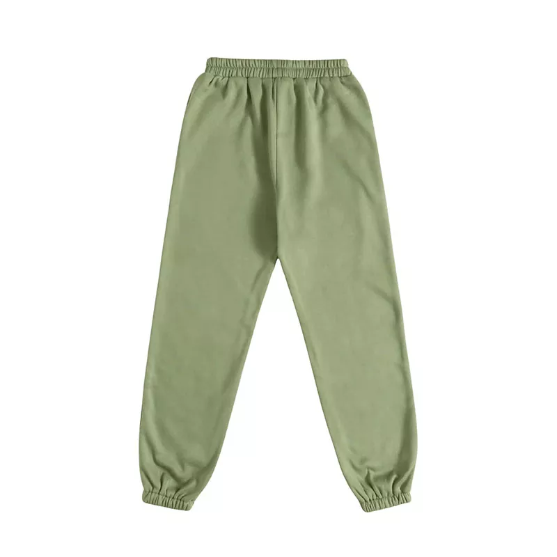 Calça de moletom na cintura alta