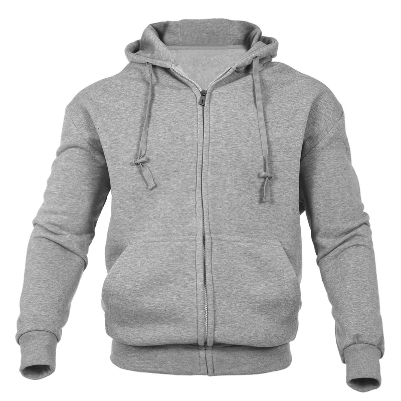 Hoodie de zíper completo masculino