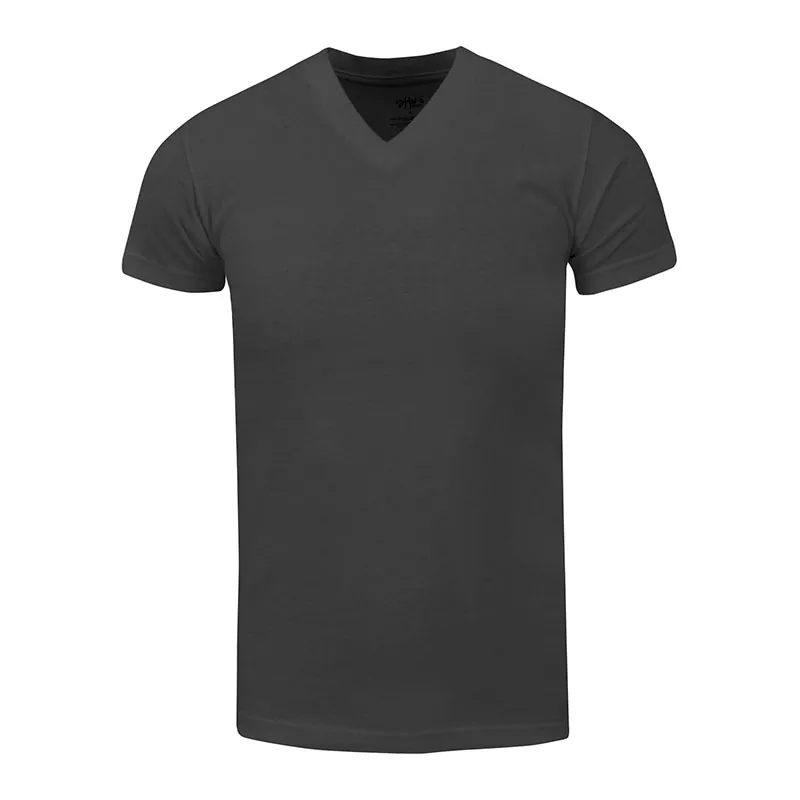 Camiseta de decote em V de manga curta